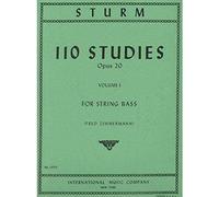 Sturm - 110 Studies Op. 20. For Bass. Edited by Fred Zimmermann. Published by International Music