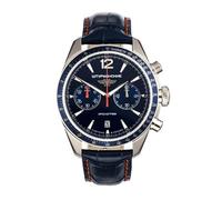 Sturmanskie Luna 25 Men's Watch, 44mm Blue Dial, Stainless Steel Case, Leather Strap, Quartz Chronograph Movement, Luminous Hands, 5 ATM Water Resistant 4791414