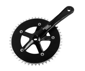 STURMEY ARCHER FCT 42T - 48T 170mm 1/8" Crank Set / Fixed Gear, Fixie,Track Bike Chainset (Black, NA)