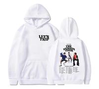 Sturniolo Triplets Merch 2D Hoodie Mens Womens Printed Casual Long Sleeve Sweatshirt Unisex Unique Pullover Hoodies Tops-White||S