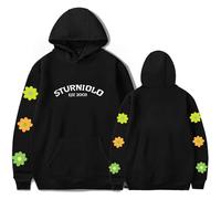 Sturniolo Triplets Merch Hoodie Men Women 2D Printed Pullover Hoodie Casual Unisex Long Sleeve Sweatshirts XXS-4XL-Black||XXS