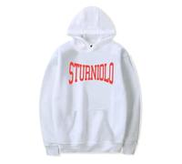 Sturniolo Triplets Merch Hoodie Unisex Harajuku Printed Long Sleeve Casual Loose Sweatshirt Versatile Pullover Hoodies for Men Women-White||S