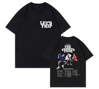 Sturniolo Triplets Merch T-Shirts 2D Print Loose Short Sleeve Men Women Oversized Unisex Tops Fashion Clothing XXS-4XL-Black||M