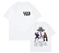 Sturniolo Triplets Merch T-Shirts 2D Print Loose Short Sleeve Men Women Oversized Unisex Tops Fashion Clothing XXS-4XL-White||S