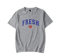 Sturniolo Triplets Merch Unisex T-Shirts 2D Print Short Sleeve T-Shirt Men Women Casual Cotton Short Sleeve Tops XXS-4XL-Grey||M
