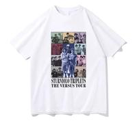 Sturniolo Triplets T-Shirt Fun Unisex Hip Hop Apparel Streetwear Graphic T-Shirt (1 S)