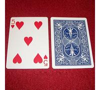 Stutter Deck - Bicycle® Cards - One way forcing deck Blue Backed (5 Hearts)