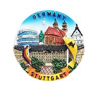 Stuttgart Germany Refrigerator Magnet Travel Souvenir 3D Fridge Decoration Magnetic Sticker Hand Painted Craft Collection