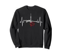Stuttgart Skyline Heartbeat Germany Heart I Love Stuttgart Sweatshirt