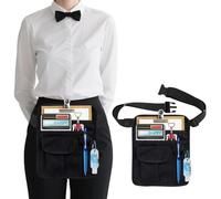 Stuzos Server Apron with Multiple Pockets,Adjustable Belt for Waitress, Waiter, Waist Apron for Restaurant, Bistro, Kitchen, Cafe，Server Apron Waist Pouch