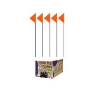 STV 5 Mole Trap Flag Markers Hi Visibility Easy Find Lawn Markers Uv Resistant 30Cm