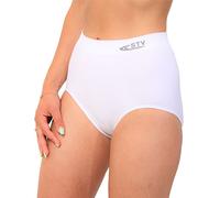 STV Womens Seamless High Waist Tummy Control Slimming Shapewear White