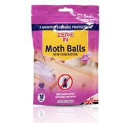 STV Zero In New Generation Moth Balls Wardrobe Drawer Storage Fabric Protection Odor Control 10 Balls Pack