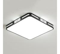 STVDEDG LED Flush Mount Home Ceiling Lights Square Modern Close To Ceiling Lighting Fixture 3000-6000K Infinite Dimming Energy Saving Ceiling Lamps For Living Room Dining Room Study Bedroom Corridor