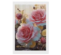 STVNKML 5D Diamond Painting Kit for Adults 8"x12" Full Drill DIY Rose Flower Wildflowers Square Diamond Art Painting with Premium Tools HD Canvas, Creative Decor Craft Gift