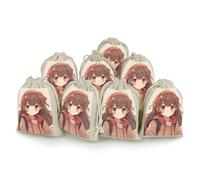 STVNKML 8-Pack Japan Anime Drawstring Gift Bags Cotton Linen Party Favors Bags for Decorated Event Favors