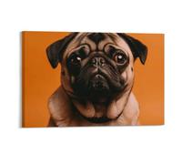 STVNKML A Pug Wall Art for Living Room Boho Decor