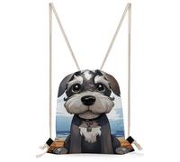 STVNKML Adorable Schnauzer Drawstring Backpack Sport Gym Bags Yoga Shopping Travel Casual Daypacks for Women Men