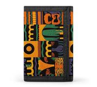 STVNKML African Ethnic Pattern Wallet Men's Trifold Wallet And Coin Pocket Slim Card Holder Wallet for Men Money Clip