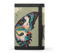 STVNKML Ancient Butterfly Wallet Men's Trifold Wallet And Coin Pocket Slim Card Holder Wallet for Men Money Clip