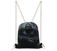STVNKML Angry Gorilla Drawstring Backpack Sport Gym Bags Yoga Shopping Travel Casual Daypacks for Women Men