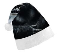 STVNKML Angry Gorilla Santa Hat for Adults Christmas Hat Xmas Santa Hats Cap for Costumes Holiday Party Supplies