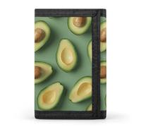 STVNKML Animal Patterns Slim Wallets for Men Money Clip Card Holder Wallet Men's Trifold Wallet And Coin Pocket, Green Pattern, One Size, Modern