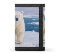 STVNKML Arctic Polar Bear Wallet Men's Trifold Wallet And Coin Pocket Slim Card Holder Wallet for Men Money Clip