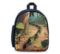 STVNKML Army Ants Carrying Leaf Backpack 12.6 Inch Casual Daypack with Multi-Pockets BookBag for Daily Essentials, Blue, One Size