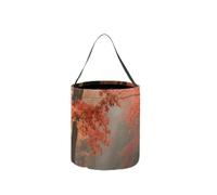 STVNKML Autumn Maple Forest Halloween Bucket with Handles, Trick Or Treat Bags, Candy Tote Bag, Gift Baskets