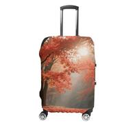 STVNKML Autumn Maple Forest Suitcase Covers for Luggage - Elastic Luggage Cover Protector, Double-sided Washable Suitcases Sleeve for 19-32 Inch Luggage, white, XL, Autumn Maple Forest