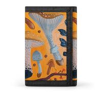 STVNKML Beautiful Ladybug Slim Wallets for Men Money Clip Card Holder Wallet Men's Trifold Wallet And Coin Pocket, Various Mushrooms, One Size, Modern