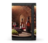 STVNKML Beautiful Ladybug Slim Wallets for Men Money Clip Card Holder Wallet Men's Trifold Wallet And Coin Pocket, Red Wine Cellar, One Size, Modern