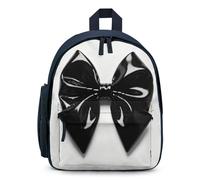 STVNKML Black Bow Backpack 12.6 Inch Casual Daypack with Multi-Pockets BookBag for Daily Essentials, Blue, One Size