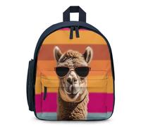 STVNKML Camel Wearing Sunglasses Backpack 12.6 Inch Casual Daypack with Multi-Pockets BookBag for Daily Essentials, Blue, One Size