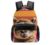 STVNKML Camel Wearing Sunglasses Backpack Laptop Backpacks for Men Travel Hiking Daypack Casual Back Pack 16.5in