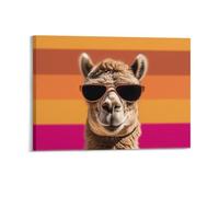 STVNKML Camel Wearing Sunglasses Wall Art for Living Room Boho Decor