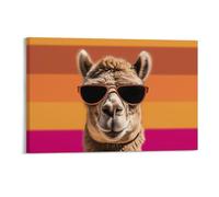 STVNKML Camel Wearing Sunglasses Wall Art for Living Room Boho Decor