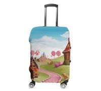 STVNKML Candy Land_76682316 Suitcase Covers for Luggage - Elastic Luggage Cover Protector, Double-sided Washable Suitcases Sleeve for 19-32 Inch Luggage, white, L, Candy Land_76682316