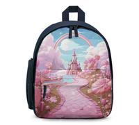 STVNKML Candy Lane House Backpack 12.6 Inch Casual Daypack with Multi-Pockets BookBag for Daily Essentials, Blue, One Size