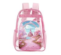 STVNKML Candy Lane House Clear Backpack Heavy Duty PVC Transparent Bag