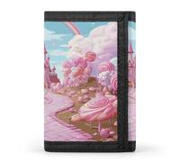 STVNKML Candy Lane House Wallet Men's Trifold Wallet And Coin Pocket Slim Card Holder Wallet for Men Money Clip