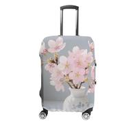 STVNKML Cherry Blossoms Suitcase Covers for Luggage - Elastic Luggage Cover Protector, Double-sided Washable Suitcases Sleeve for 19-32 Inch Luggage, white, XL, Cherry Blossoms