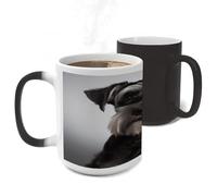 STVNKML Color Changing Mug 11oz Heat Activated Coffee Mug Cute Schnauzer Novelty Cup with Funny Designs Magic Ceramic Mugs for Christmas Gift Birthday Wedding