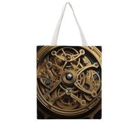 STVNKML Cool Steampunk Gears Canvas Tote Bag for Women Cute Stylish Shoulder Bag Reusable Shopping Bags for Daily