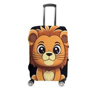 STVNKML Cute Cartoon Lion Suitcase Covers for Luggage - Elastic Luggage Cover Protector, Double-sided Washable Suitcases Sleeve for 19-32 Inch Luggage, white, Small, Cute Cartoon Lion