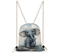 STVNKML Cute Elephant Play Bubbles Drawstring Backpack Sport Gym Bags Yoga Shopping Travel Casual Daypacks for Women Men