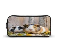 STVNKML Cute GuineaPig Pencil Case - Large Aesthetic Makeup Bag Multi-Purpose Pencil Pouch Cute Cosmetic Bag with Zipper Closure for Office, Home, Study & Travel