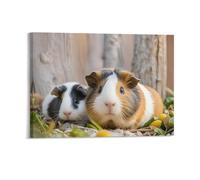 STVNKML Cute GuineaPig Wall Art for Living Room Boho Decor
