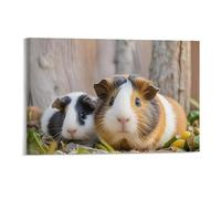 STVNKML Cute GuineaPig Wall Art for Living Room Boho Decor